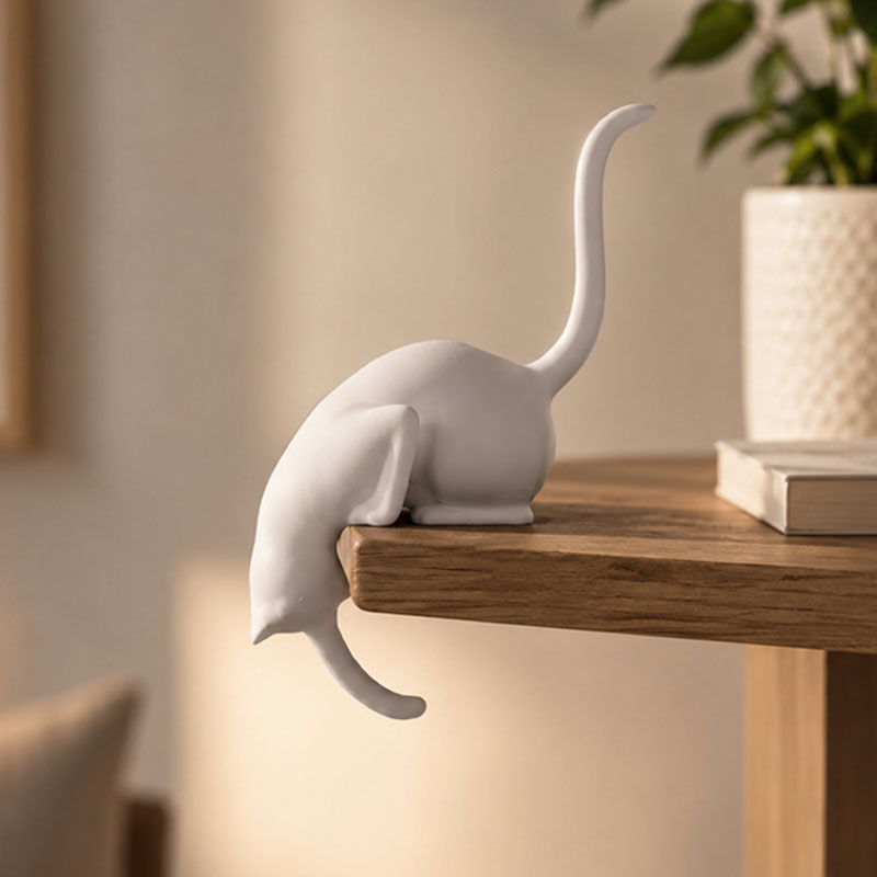 🐈Creative Black Cat Tail Key Holder Hanging Hook For Home Decoration
