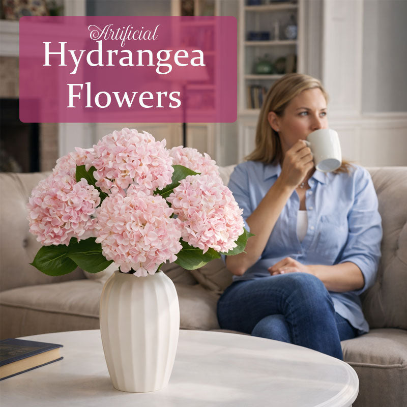 ✨Fresh look, zero fading. The beauty that lasts--Artificial 5-pronged hydrangea 🌸