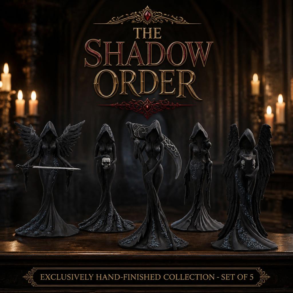 🗡️Exclusive Gothic Figurine Collection--five dark academia guardians to add mystery to your space🖤