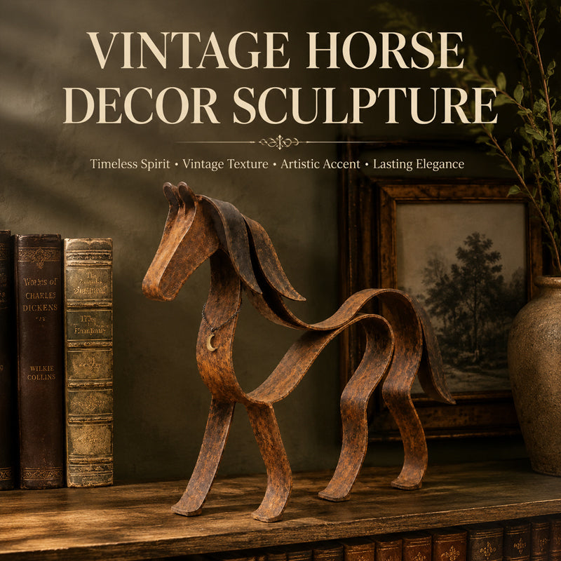 🐎🌀 Metal Horse Sculpture — flowing lines that bring quiet elegance to any shelf
