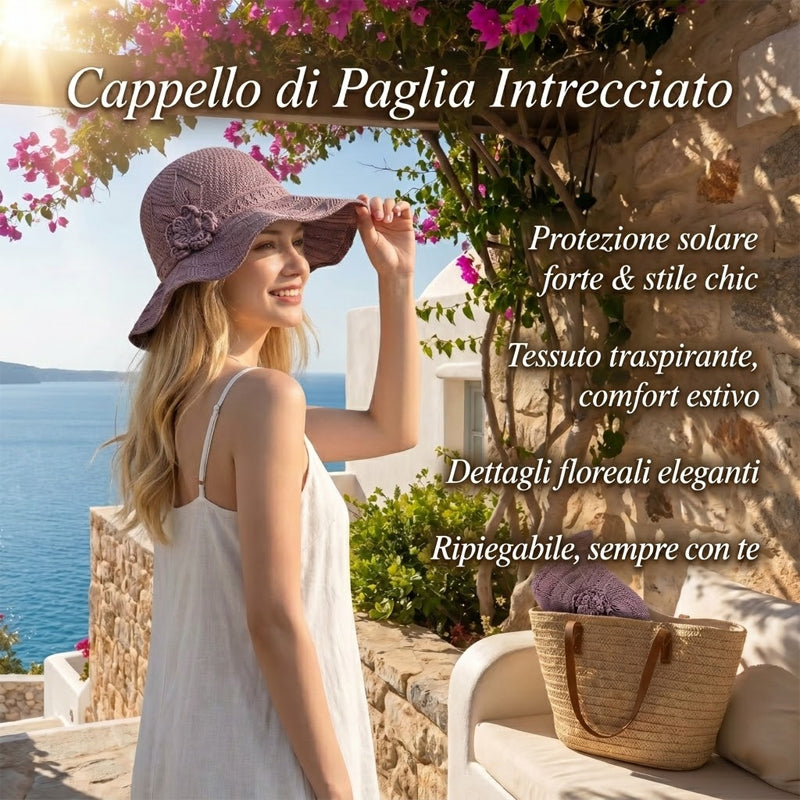 ✨A combination of style and breathability--🌸Floral pattern perforated bucket hat
