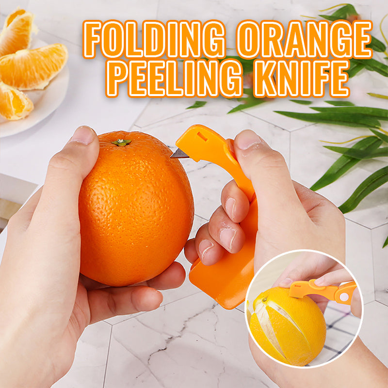 🍊Folding Orange Peeling Knife-- Effortless Peeling, No Mess, and Perfect for On-the-Go