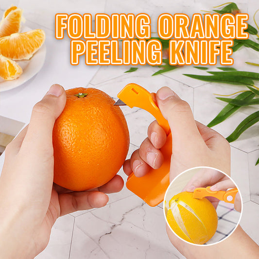 🍊Folding Orange Peeling Knife-- Effortless Peeling, No Mess, and Perfect for On-the-Go