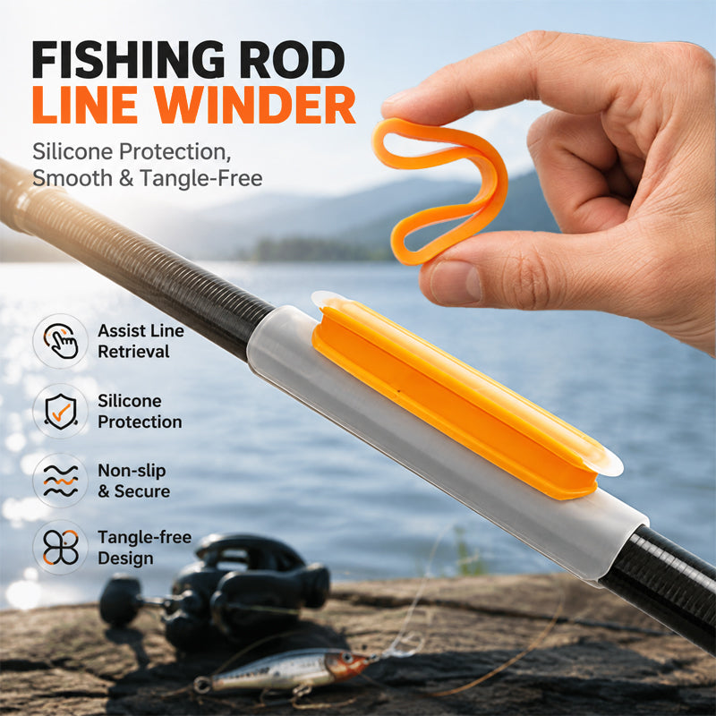 🎣 Detachable Silicone Rod Line Keeper — Tangle-Free Storage & Easy Transport for Every Angler! ✨🐟