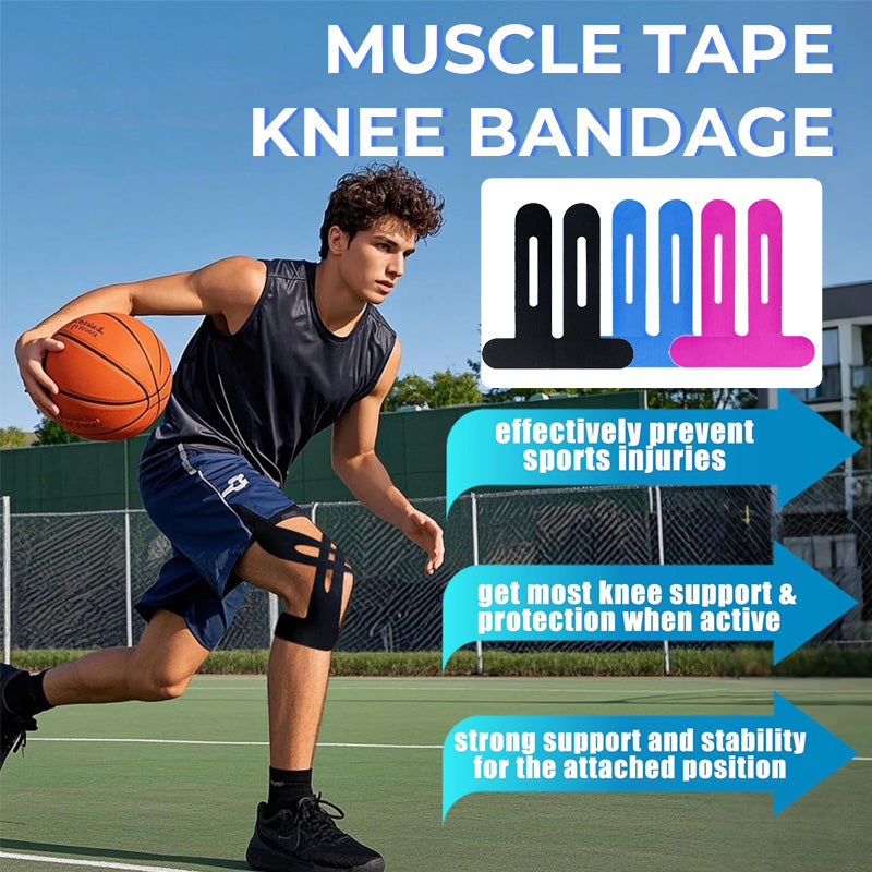 ✨🏃‍♂️Ready-to-Wear Support for Your Active Lifestyle--Precut Kinesiology Tape For Knees