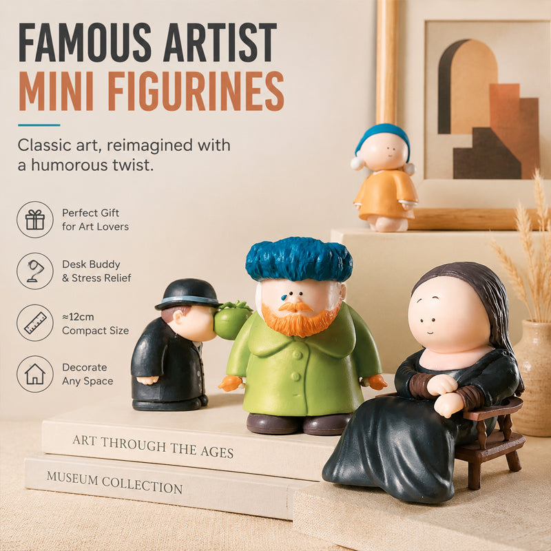 🎨 Great Artists Blind Box Figurine Collection-Brighten up your desk with a touch of classic art✨