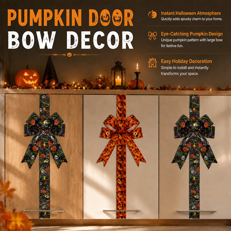 🎃👻 Halloween Cabinet Ribbon Bow — Rapid Kitchen Makeover for an Instant Festive Feel! ✨🎃