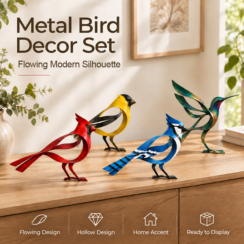 🕊️✨ Metal Bird Sculpture--a flowing silhouette that lifts any corner