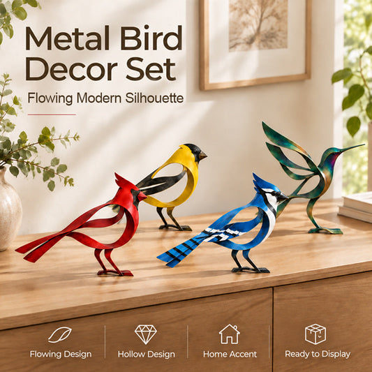 🕊️✨ Metal Bird Sculpture--a flowing silhouette that lifts any corner