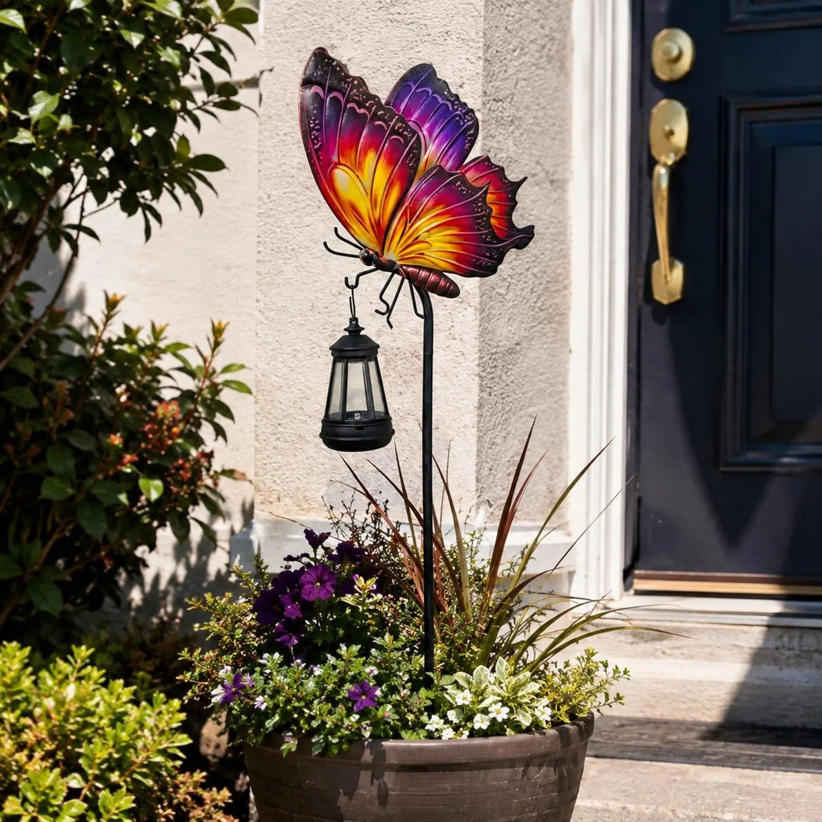 🦋☀️ Solar Butterfly Garden Light--colourful by day, warm glow by night