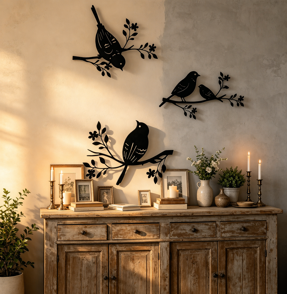 ✨ Metal Bird Wall Decor Set of 3--nature-inspired accents for indoor and outdoor walls