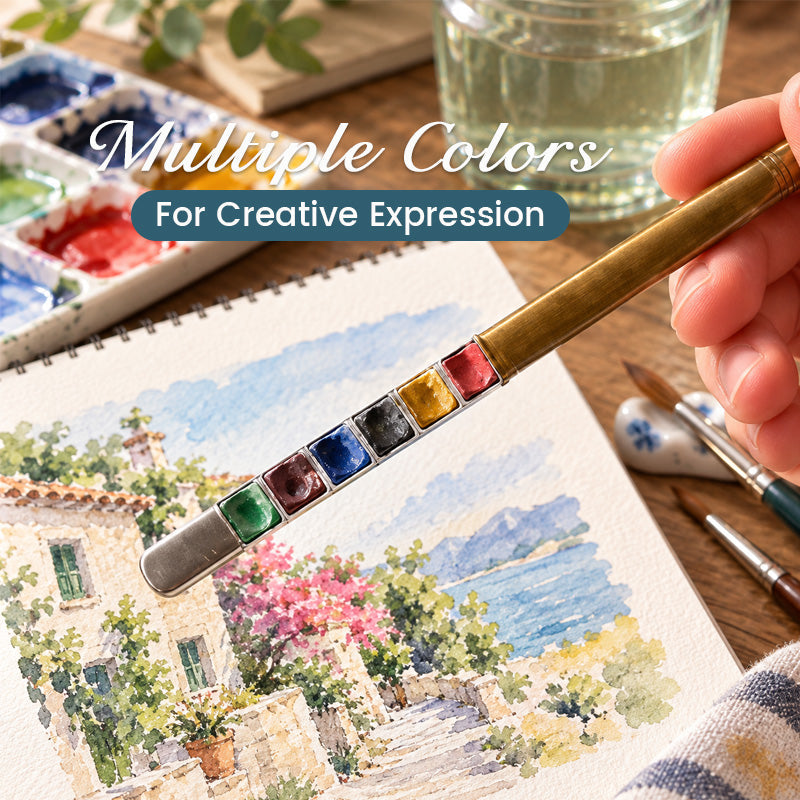 🎨 Portable Watercolour Paintbrush and Colours Set – All-in-One Design to Carry Inspiration Everywhere