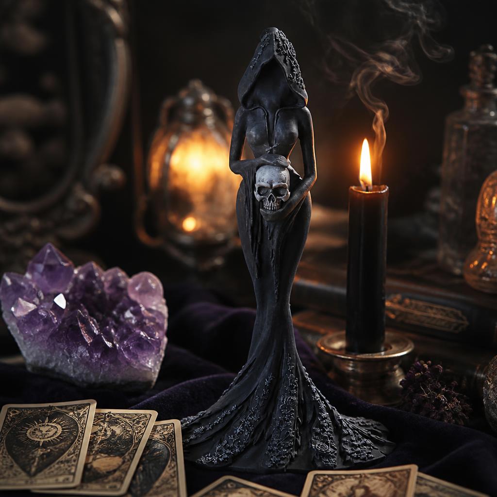 🗡️Exclusive Gothic Figurine Collection--five dark academia guardians to add mystery to your space🖤