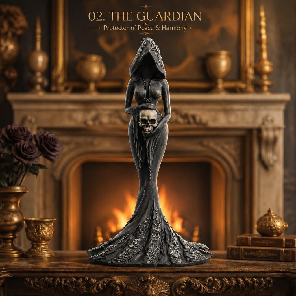 🗡️Exclusive Gothic Figurine Collection--five dark academia guardians to add mystery to your space🖤