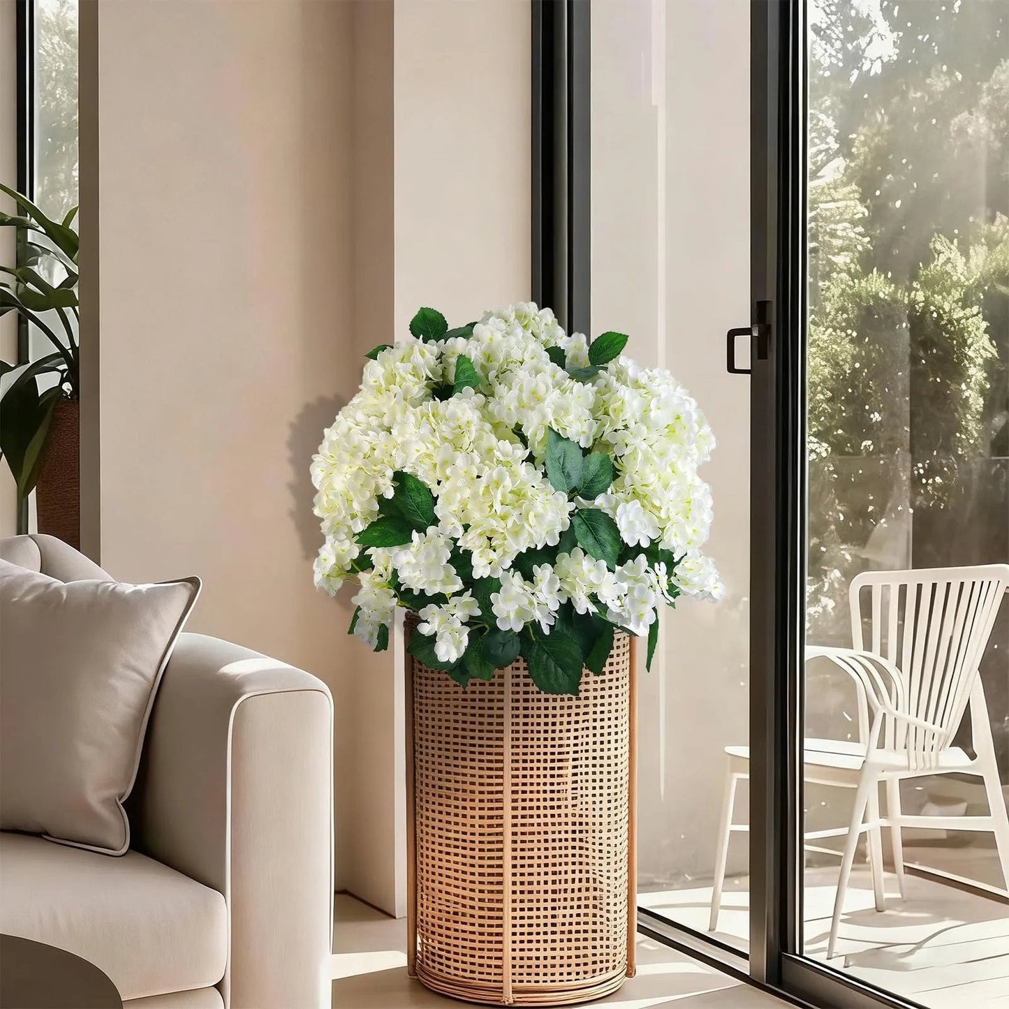 🌼Artificial hydrangeas for outdoors – UV-resistant, waterproof, and windproof💐🌸