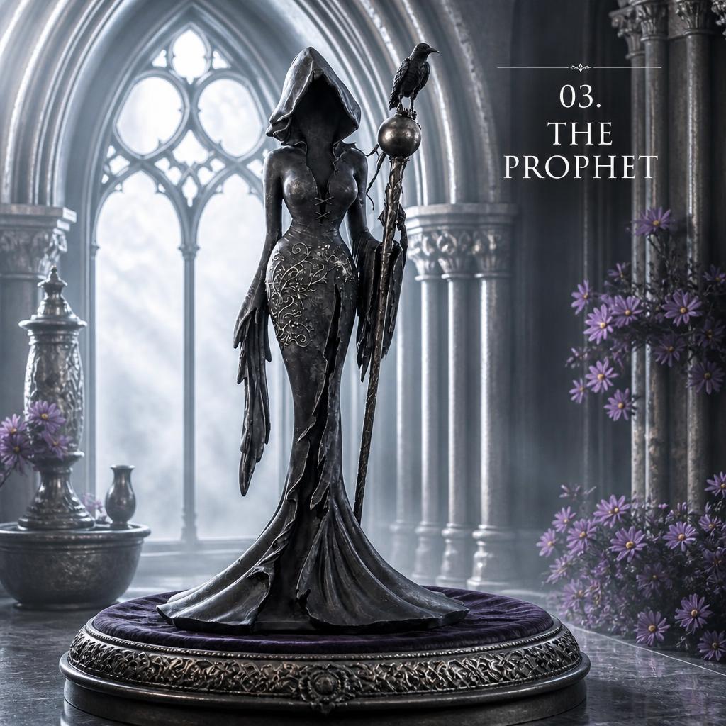 🗡️Exclusive Gothic Figurine Collection--five dark academia guardians to add mystery to your space🖤