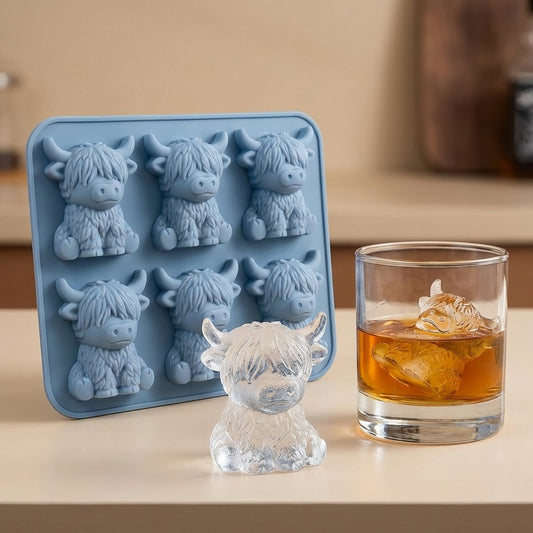 🎁Buy 1 Get 1 Free🐮Meet your new favourite drinking buddy! -- Mini Highland Cow Ice Cube Mold
