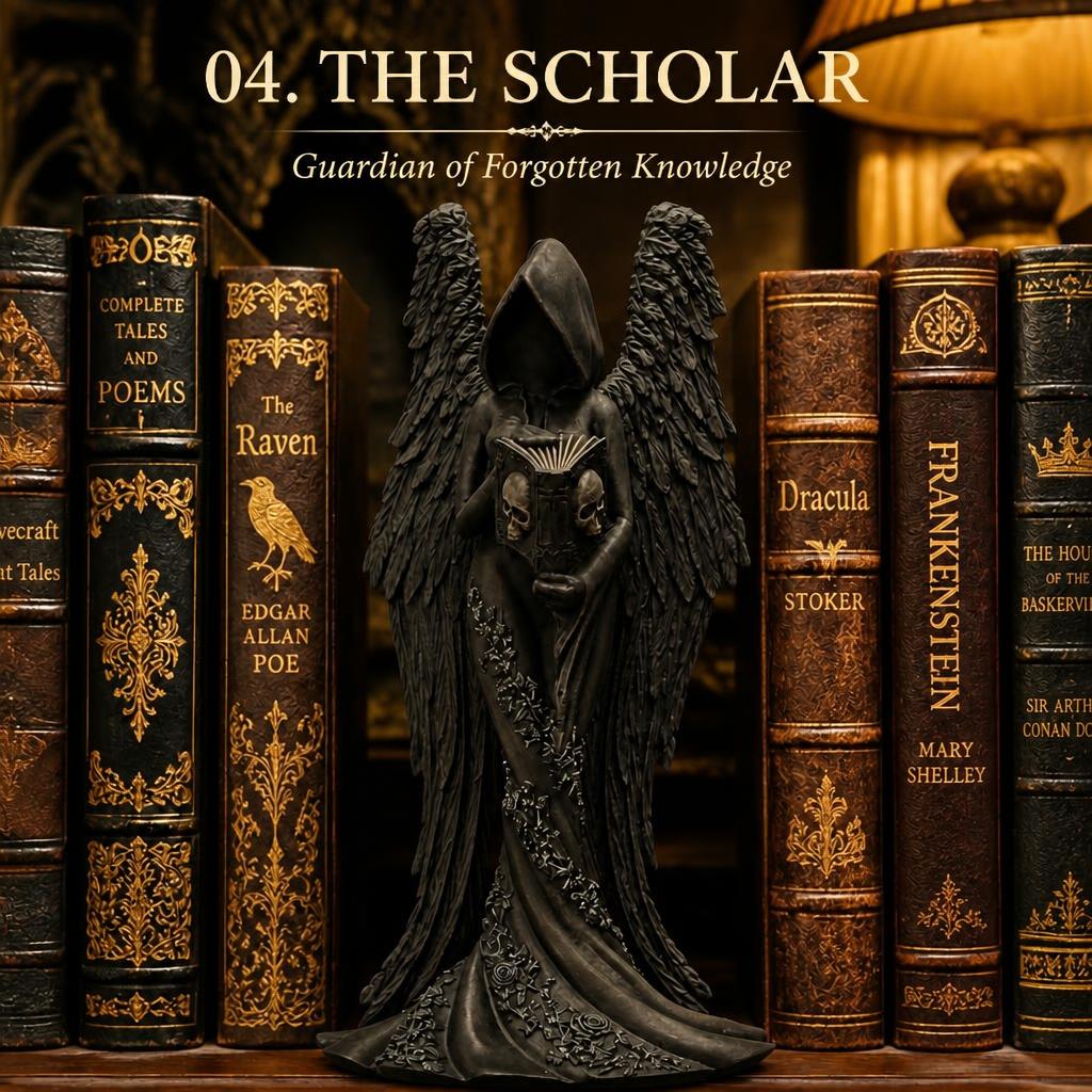 🗡️Exclusive Gothic Figurine Collection--five dark academia guardians to add mystery to your space🖤