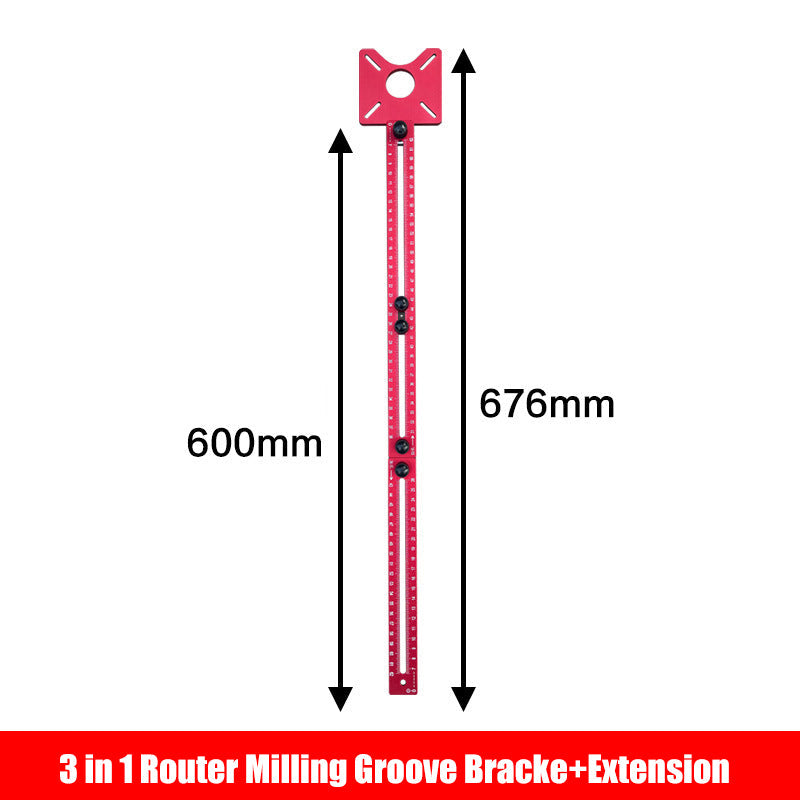 🔧 LIMITED-TIME 50% OFF! ✨ 3-in-1 Router Milling Groove Bracket – Adjustable, Inch/cm Scales, Modular Design 🛠️