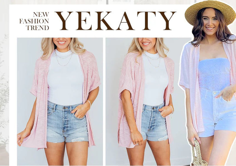 🌊2026 New Stylish Flowy Short Sleeve Cardigan