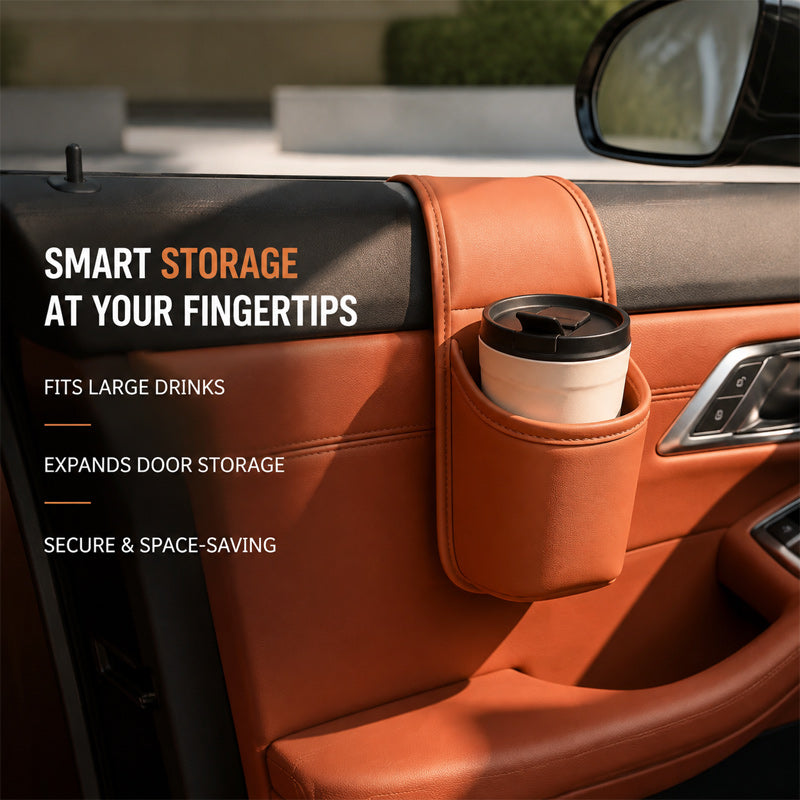 🚗 Multi-Functional Car Door Pocket — Expand Storage & Keep Drinks Secure on Every Drive! ✨🥤