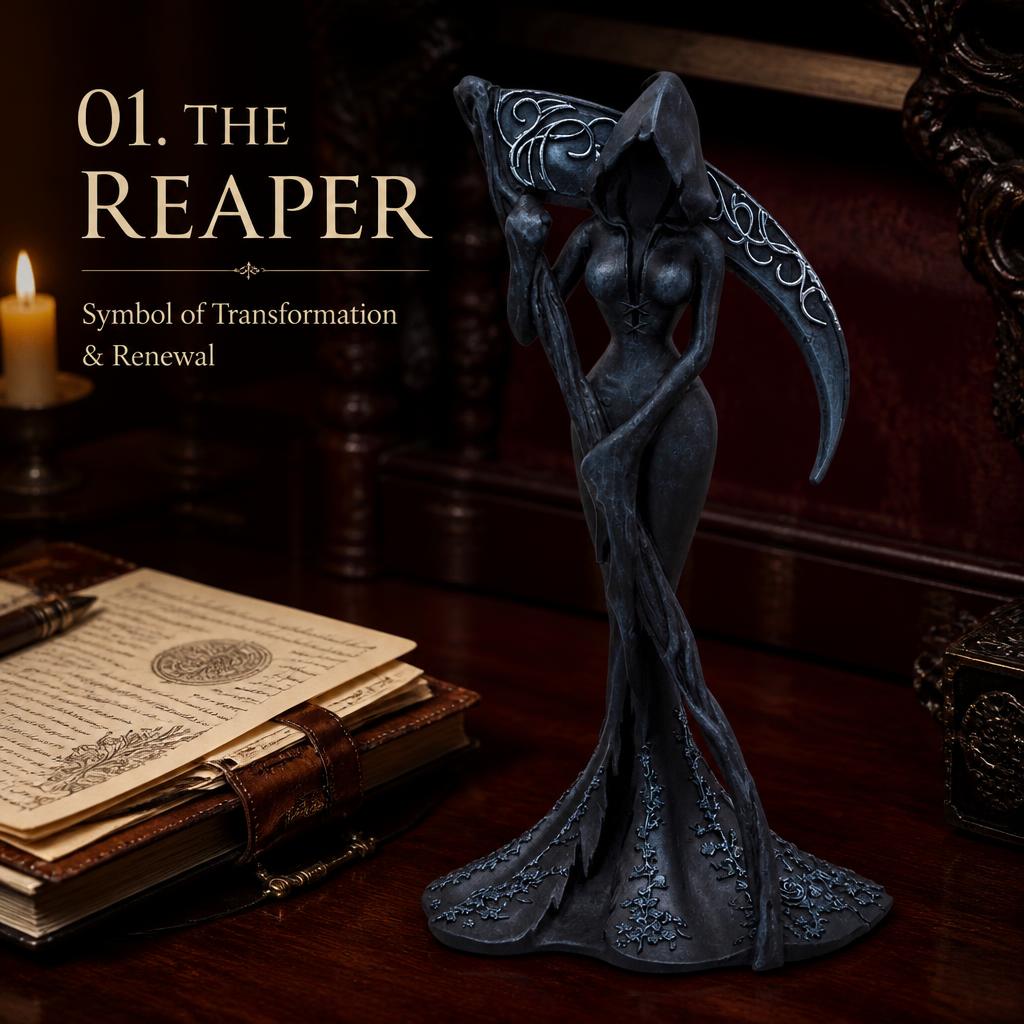 🗡️Exclusive Gothic Figurine Collection--five dark academia guardians to add mystery to your space🖤