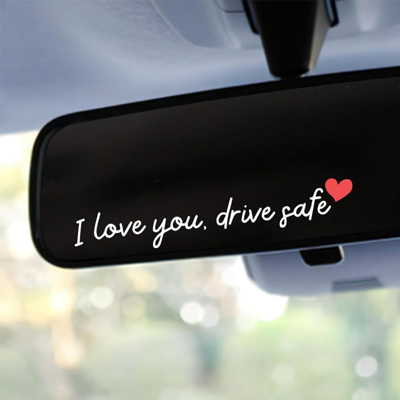 💖“I Love You Drive Safe“ mirror stickers