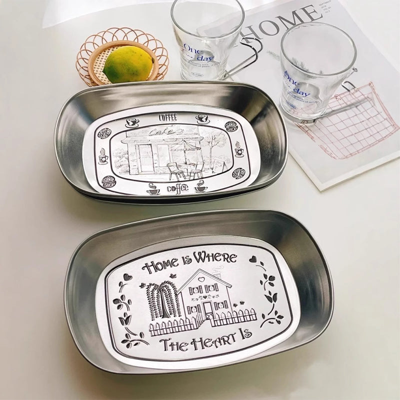 🍽️ Retro-style dinner plat--Upgrade your dinner parties with timeless elegance ✨