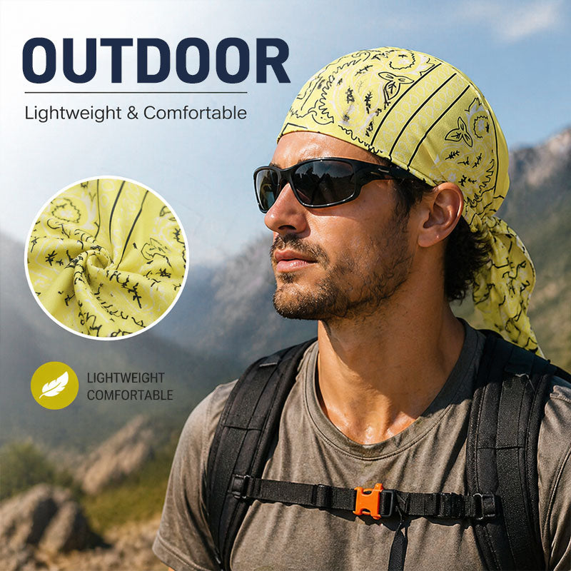 1+1 FREE OFFER! 🎁 Own the road, forget the sweat. 🚴‍♂️💨 Stretch pirate hat for outdoor sports