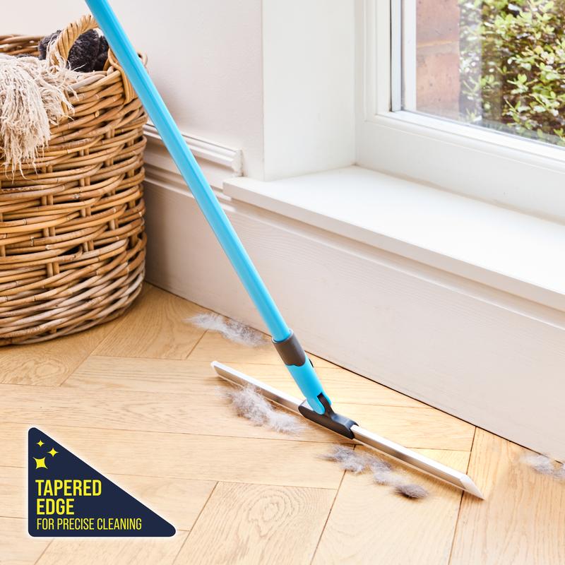 🧼LAST DAY SALE: 💥Buy 1 Get 1 Free—Only £14.99! 🔥🔥Minky Flexi Edge Sweeper: Multi-Surface Cleaning for Floors, Carpets & Windows