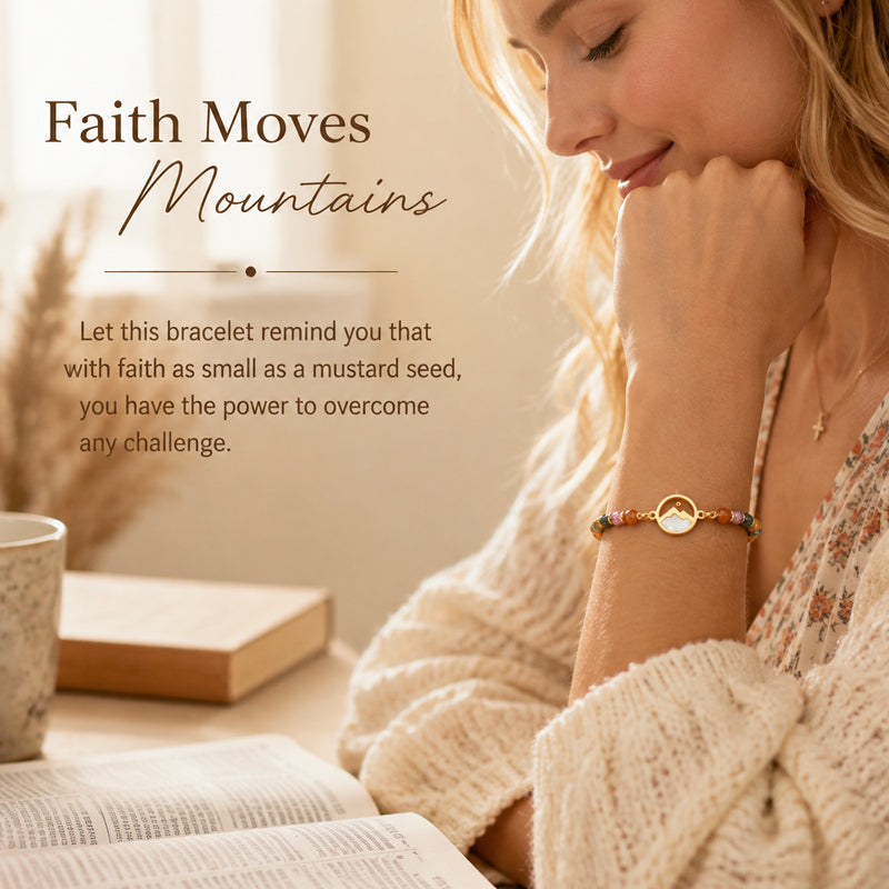 🌿✨ Adjustable Mustard Seed Bracelet — small in size, big in meaning. Wear your faith