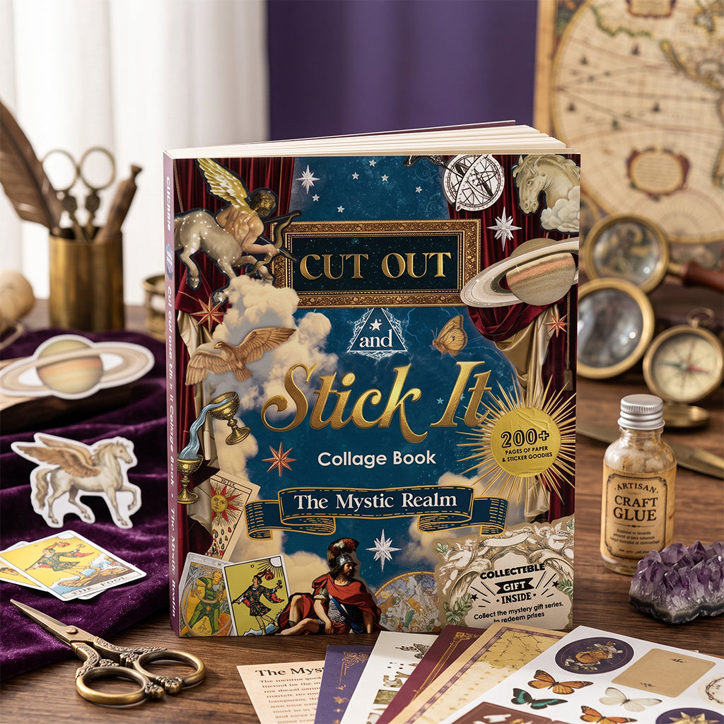 🔮New Arrival: The Mystic Realm Collage Activity Book🧙