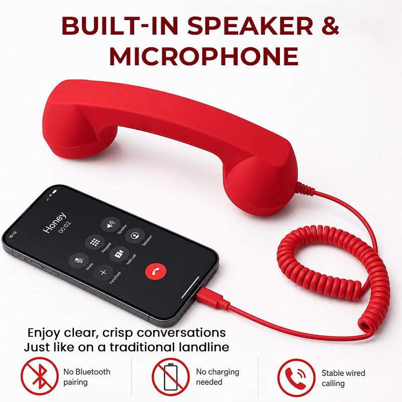 ☎️📱 Retro Telephone Handset — bring a bit of old‑school charm to your smartphone calls
