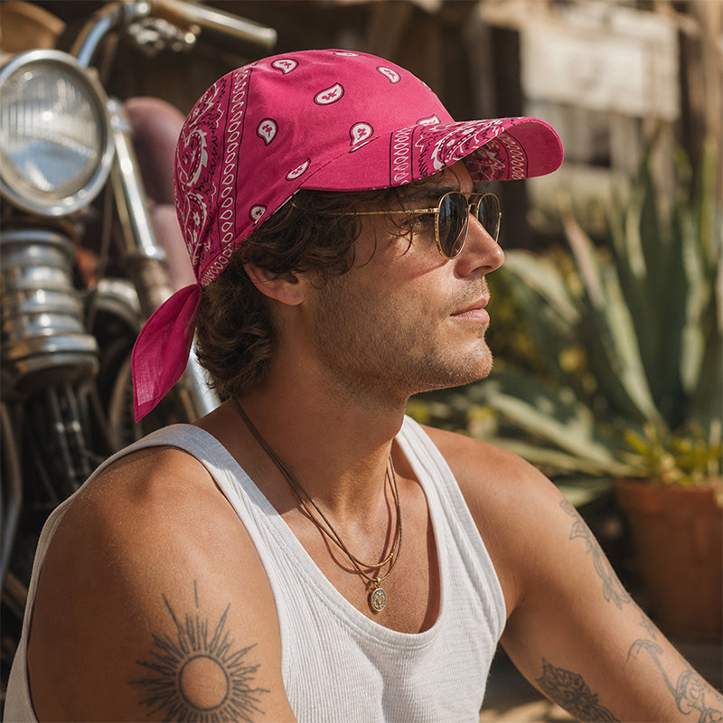 ☀️🧢 The 2-in-One Paisley Cap: High-Fashion Aesthetic Meets Total Sun Shield!