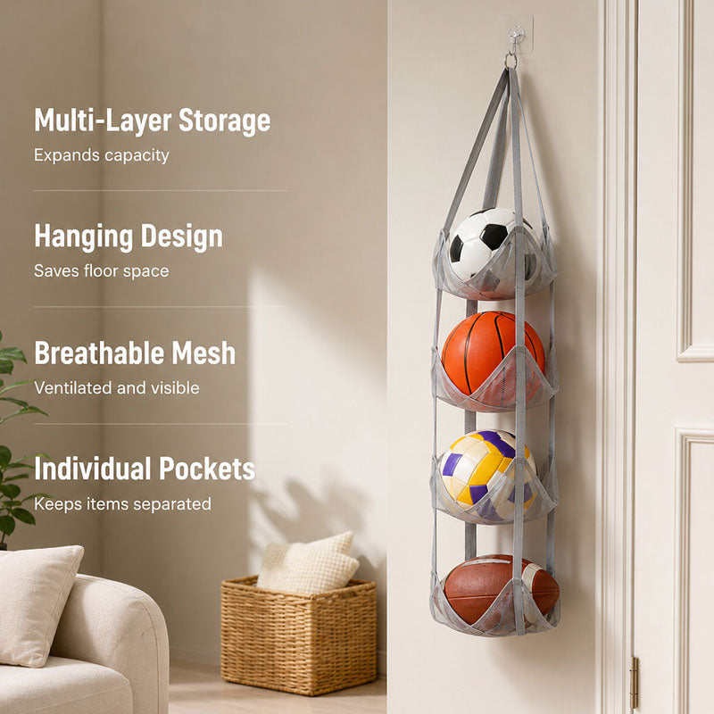 [Vertical Space Saving Organizer] Turn Your Messy Garage Floor Chaos Into A Perfectly Gridded Masterpiece! 🏀⚽✨