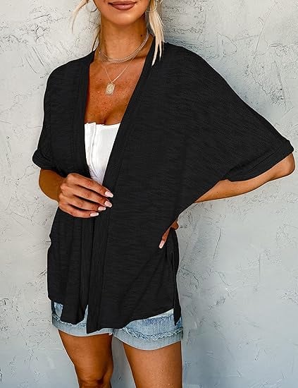 🌊2026 New Stylish Flowy Short Sleeve Cardigan