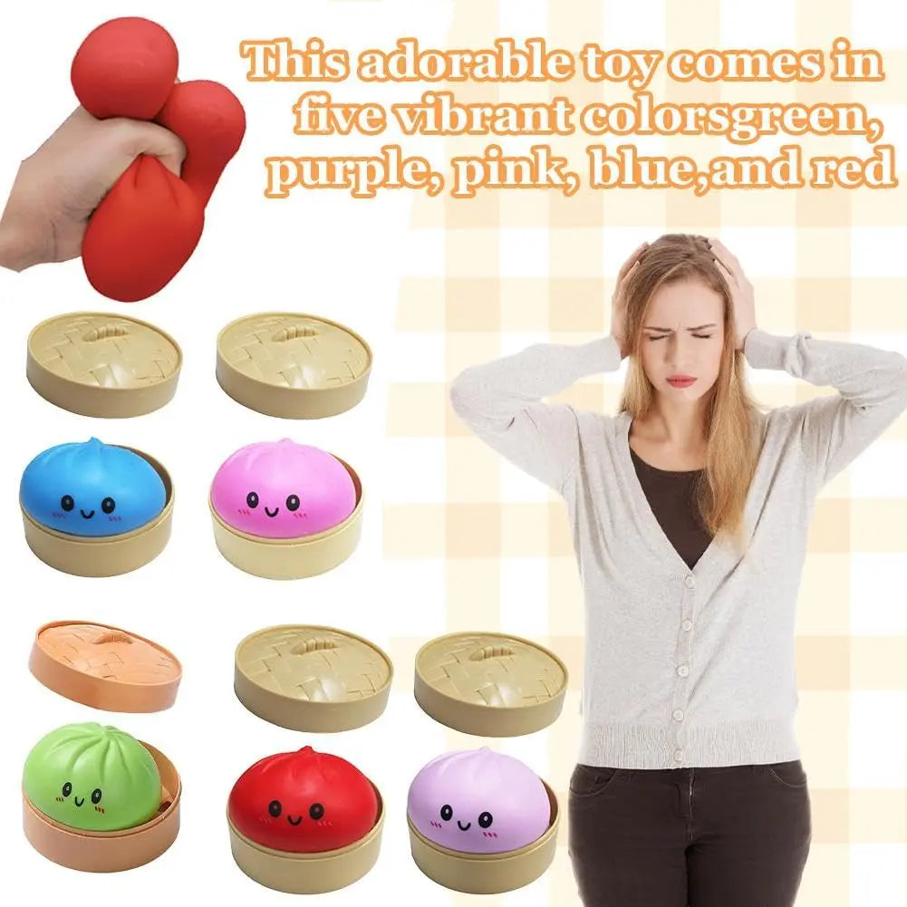 🥟Squeeze Your Stress Away with Glittery Cuteness! ✨💖