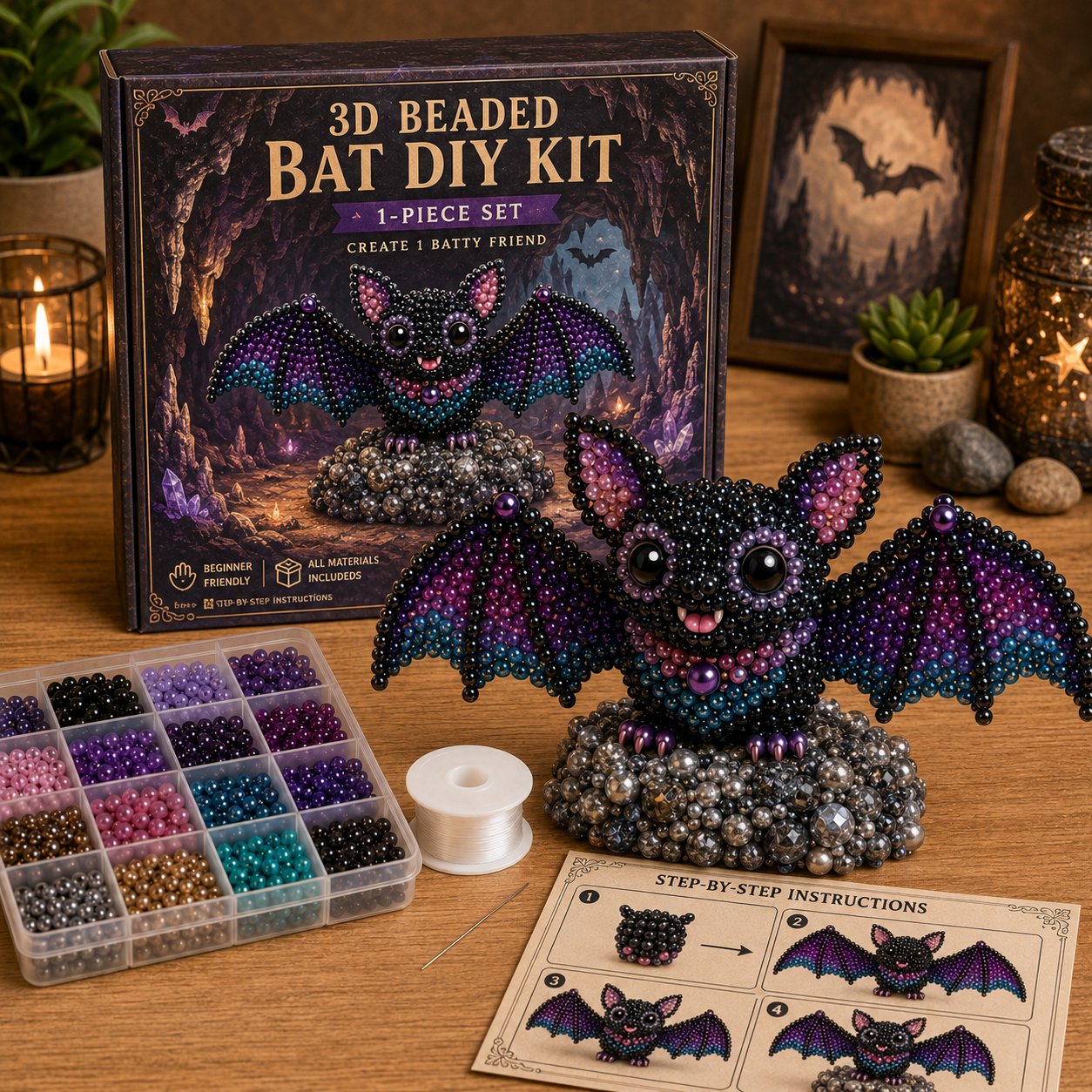 🐦Your New Favorite Cozy Hobby Is Here! ✨ Tiny 3D Beaded Animal DIY Kit