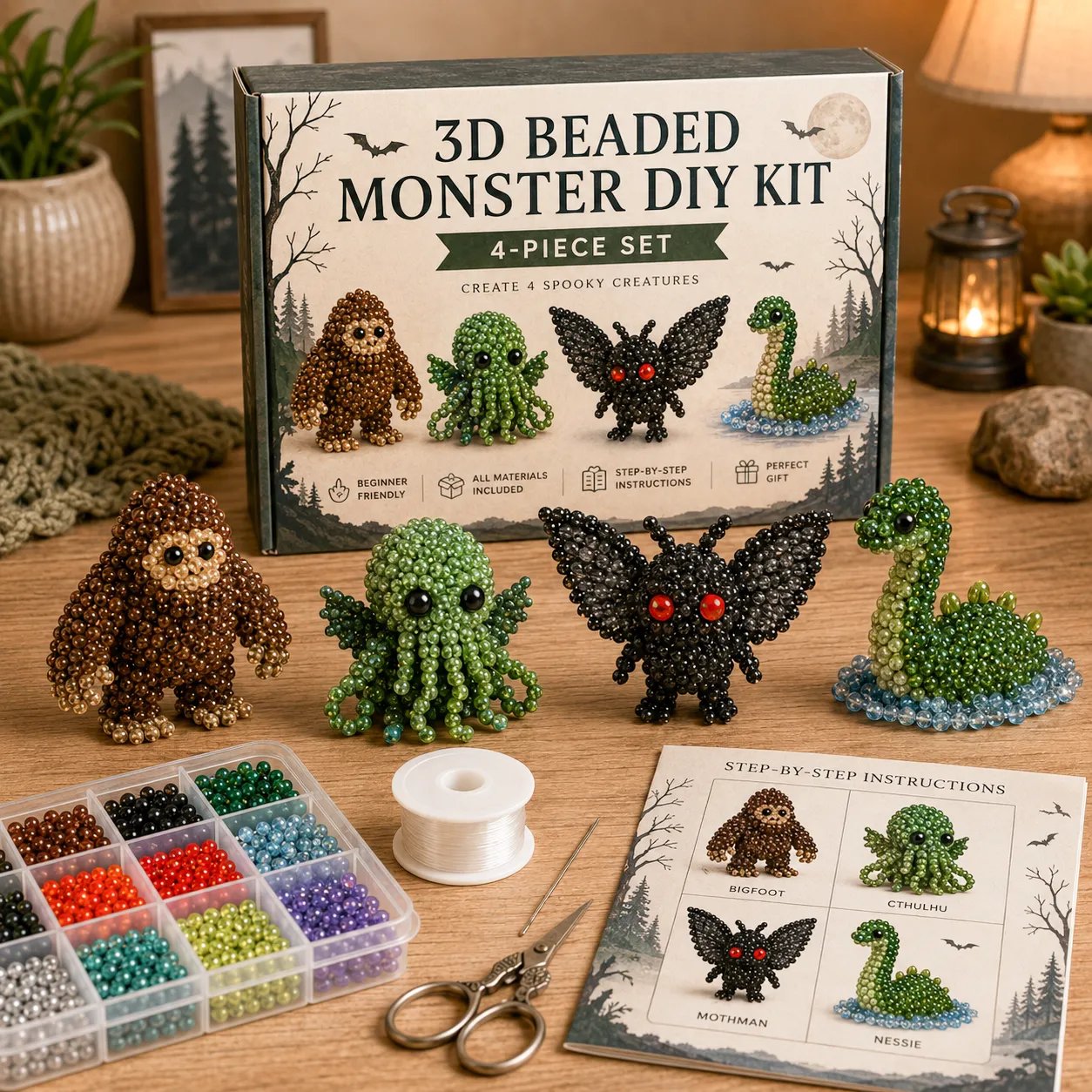🐦Your New Favorite Cozy Hobby Is Here! ✨ Tiny 3D Beaded Animal DIY Kit