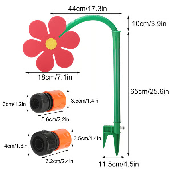 🌼 Watch your garden dance – crazy daisy sprinkler spins smiles everywhere! 💃💦