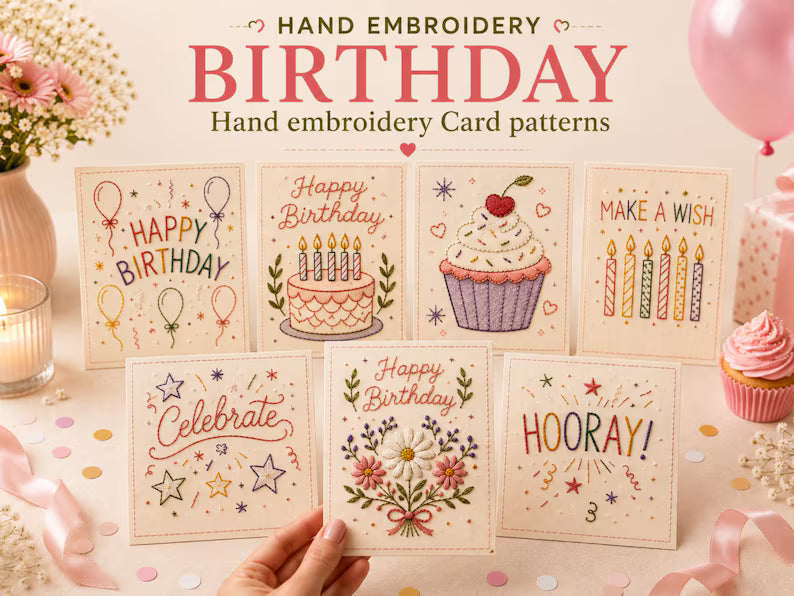 🎄 DIY Christmas Embroidery Card Kit--stitch your own heartfelt Christmas cards🩷