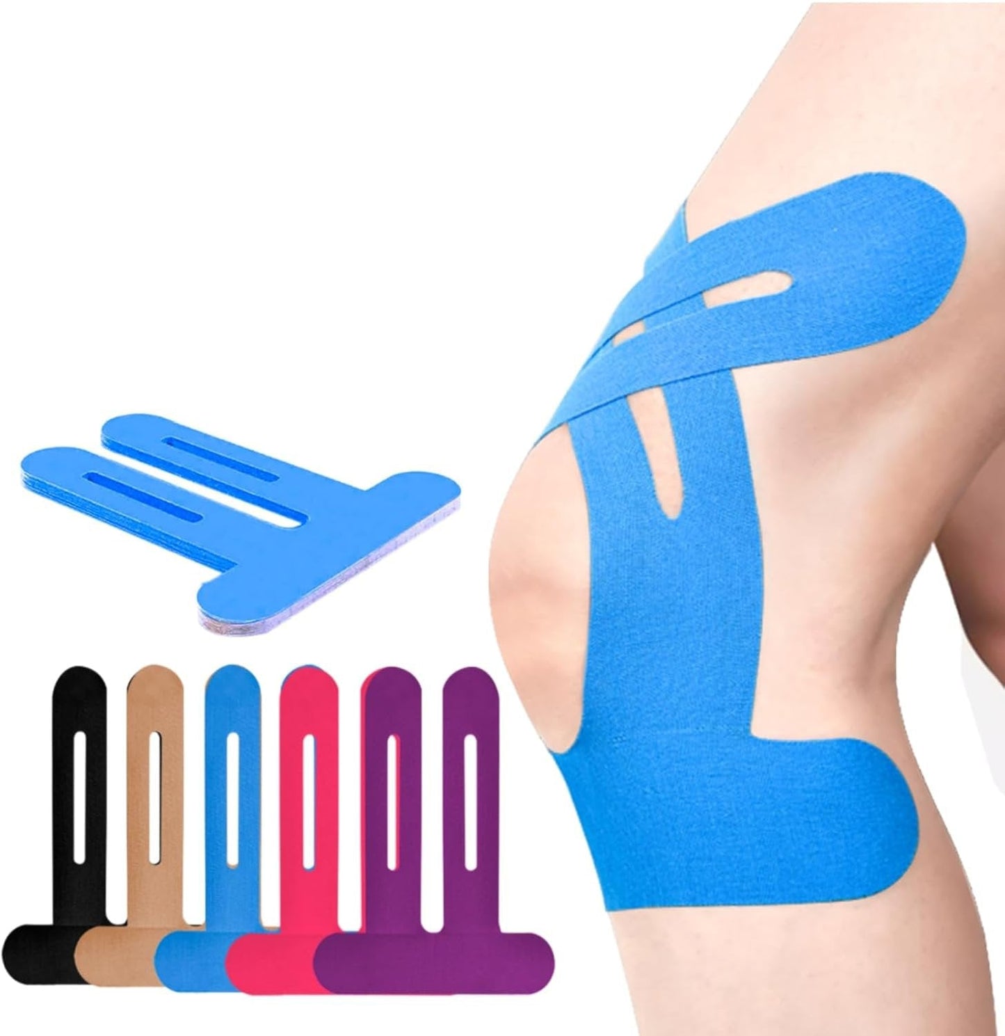✨🏃‍♂️Ready-to-Wear Support for Your Active Lifestyle--Precut Kinesiology Tape For Knees