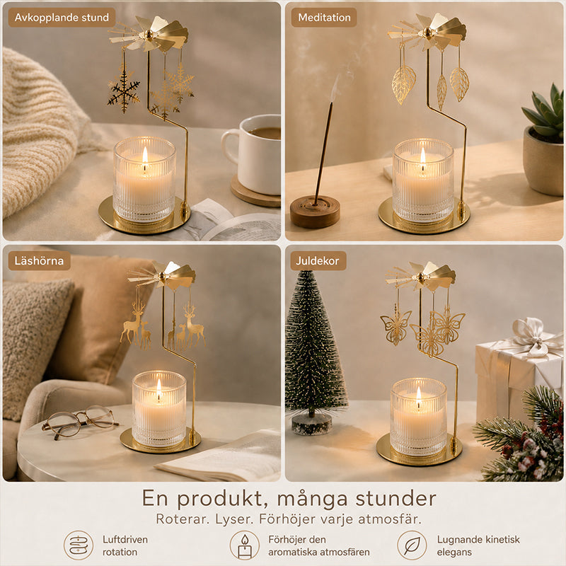 🕯️ Spinning Candle Holder — Watch Charms Dance in the Warm Glow of Your Candle! ✨🕯️
