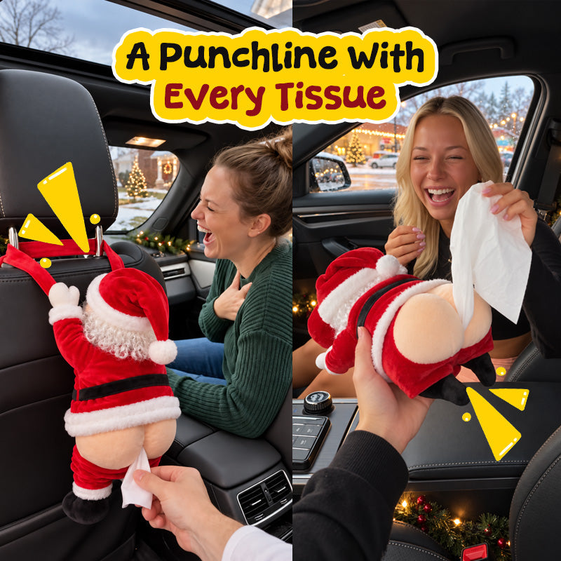 🎅😂Funny Santa Butt Tissue Box
