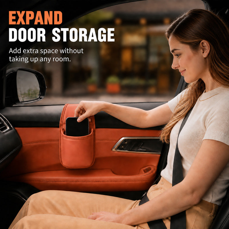 🚗 Multi-Functional Car Door Pocket — Expand Storage & Keep Drinks Secure on Every Drive! ✨🥤