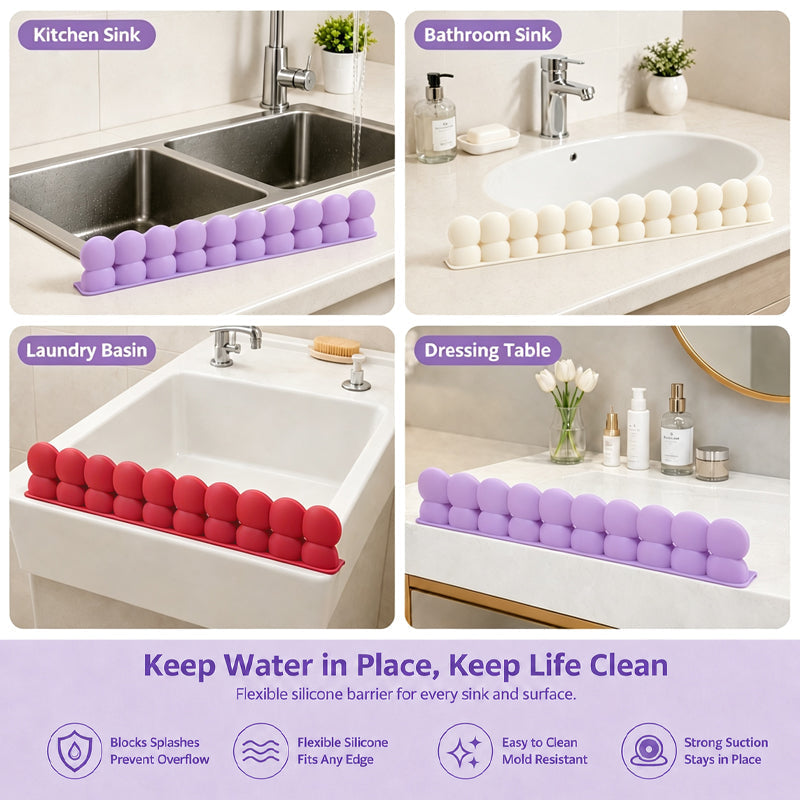 🏡Flexible Silicone Sink Splash Guard – Keep Your Worktops Dry & Splash-Free! 💧✨