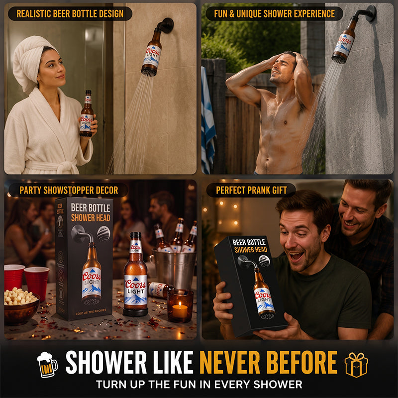 🍺🚿 Turn Your Shower into a Conversation Starter — Beer Bottle Shower Head