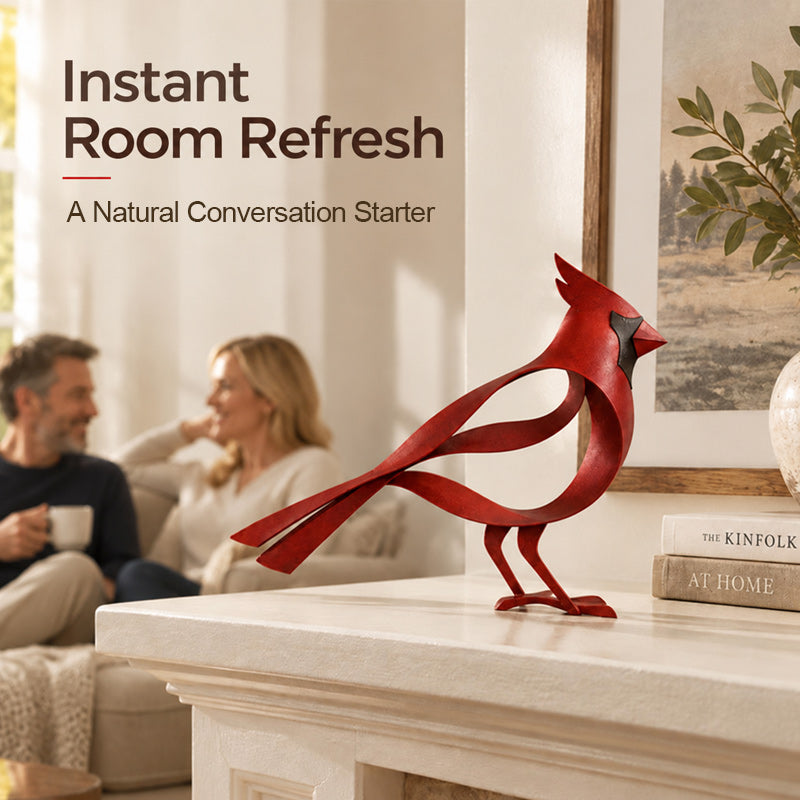 🕊️✨ Metal Bird Sculpture--a flowing silhouette that lifts any corner
