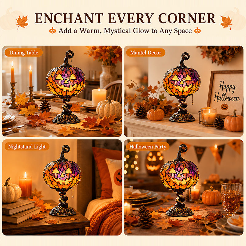 ✨Tall Pumpkin Lamp – Cast a Warm & Enchanting Glow This Autumn! 🎃✨