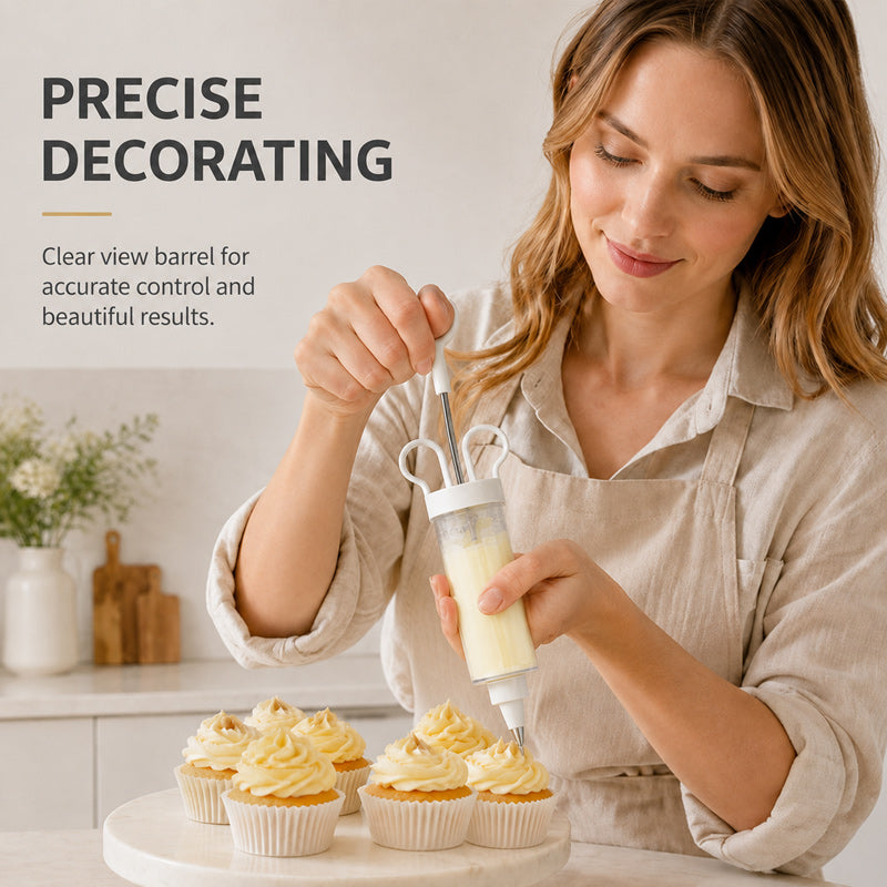 🍰🎂 Cream Piping Gun — add neat swirls and beautiful details to your bakes with ease